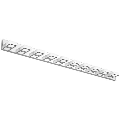 66inch Chrome Bathroom Vanity Lights Stainless Steel Acrylic LED Modern Chrome Bathroom Wall Lighting Fixtures