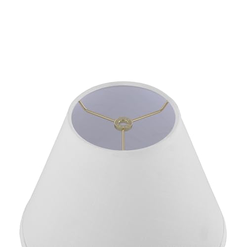 32634A Transitional Empire Shape Spider Construction Lamp Shade in Pearl