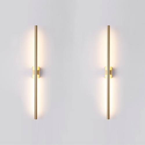 Only Suitable for Small Junction Box Set of 2 Hardwired Gold Wall Sconces (2 Count)