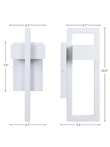Outdoor Wall Lights Modern Exterior Lighting Fixtures (2 Count)