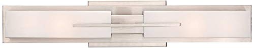 Midtown 23 1 2" Wide Satin Brushed Nickel Modern Bath Wall 2