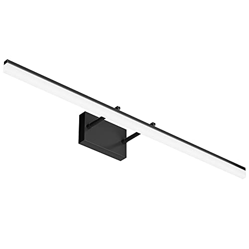 Modern LED Vanity Light Adjustable Bathroom Light Fixtures Over Mirror Rotatable Vanity Lighting 5500K 40 inch Black