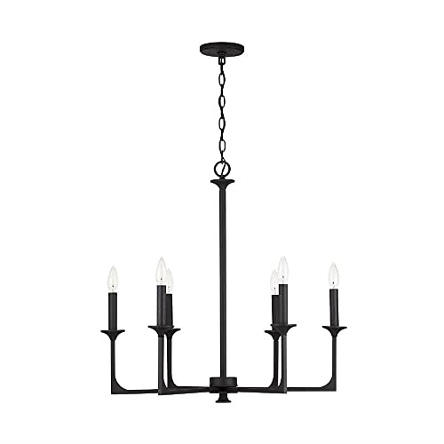 Capital Lighting 437361BI Clint Bold Metal Candle Chandelier