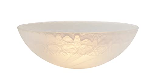23134 11A Etched Alabaster Shade for Medium Base Socket Torchiere