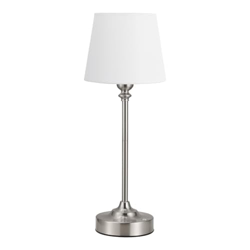 Cordless Table Lamp Rechargeable Silver