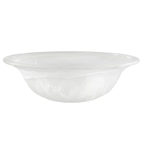 25016-65-1 Replacement Alabaster Glass shade for Flush Mount or Semi-Flush Mount, 1/2" Center Hole, 11-5/8" Diameter x 3-7/8" Height