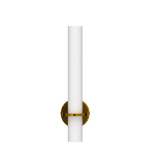 Hardwired Wall Sconces Set of Two 18 Inch Gold Bathroom Wall Sconces 18W 2700K (2 Count)