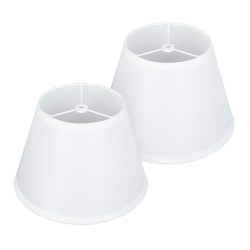 2pcs White Small Lamp Shades (2 Count)