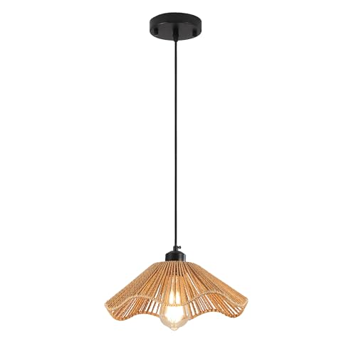 Boho Rattan Pendant Light