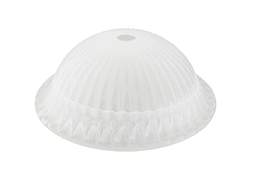 23512-11,Alabaster/Amber 2-Tone Replacement Glass Shade for Medium Base Socket Torchiere Lamp, Swag Lamp and Pendant,16-1/8" Diameter x 5-7/8" High