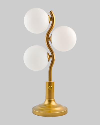 Globe Table Lamp for Bedroom Dimmable Modern Round Ball Lamp