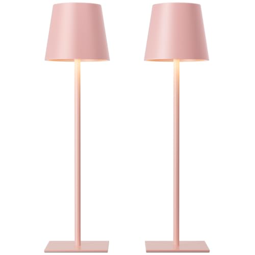 Pink Cordless Rechargeable Table Lamp (2 Count)