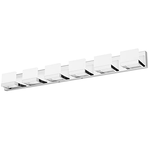 6 Lights Dimmable LED Modern Vanity Lights for Bathroom