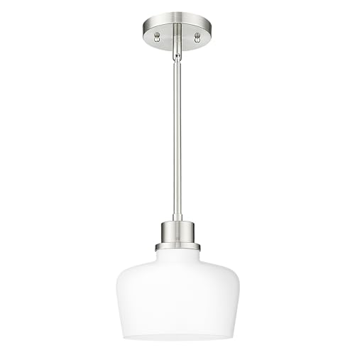 Pendant Lights Kitchen Island with Milk Glass Shade
