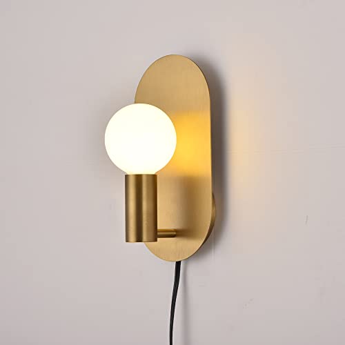 Gold Plug in Wall Sconce Set of 2 (2 Count)