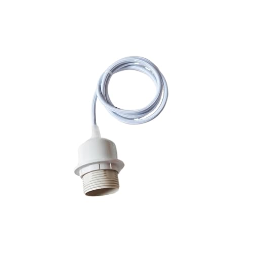 Lamp Holder DIY Vintage E26 E27 Hanging Lamp Holders with Cable Ceiling Lamp Holders Sockets Nordic Half Teeth Lampshade Base for Pendant lamp