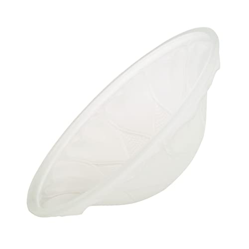 23116-01, Frosted Replacement Glass Shade for Medium Base Socket Torchiere Lamp, Swag Lamp and Pendant, 1-5/8" Fitter x 15-5/8" Diameter x 5-1/8" High., 15-5/8" x 5-3/8"