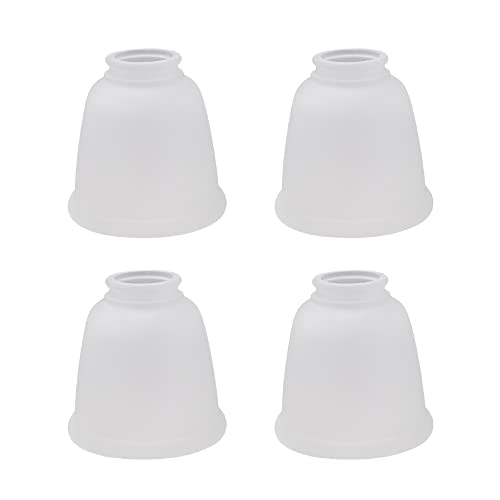 23045 4 Transitional Style Bell Shaped Frosted Replacement Glass Shade (4 Count)