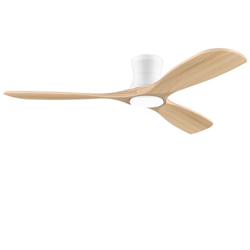 Flush Mount Ceiling Fans with Lights and Remote