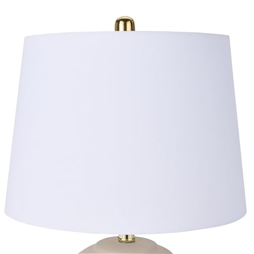 Home 23" Light Pink Ceramic Jar Table Lamp for Bedroom
