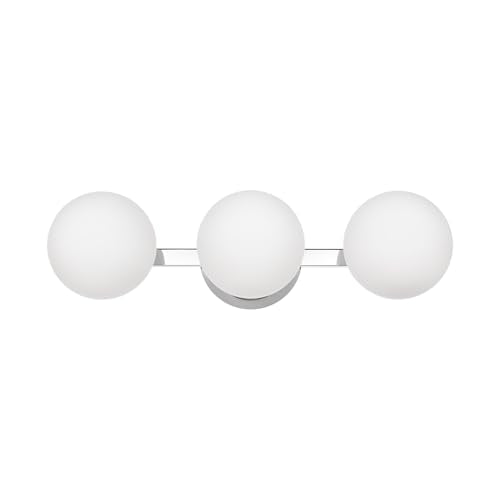 Chrome Globe Bathroom Vanity Light Fixtures