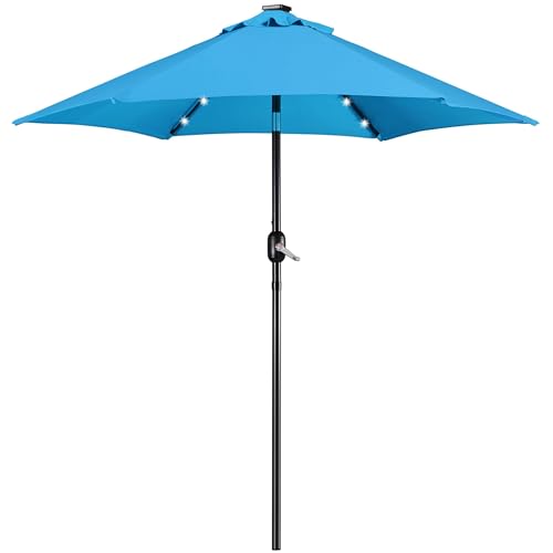 7.5FT Solar Patio Umbrella w