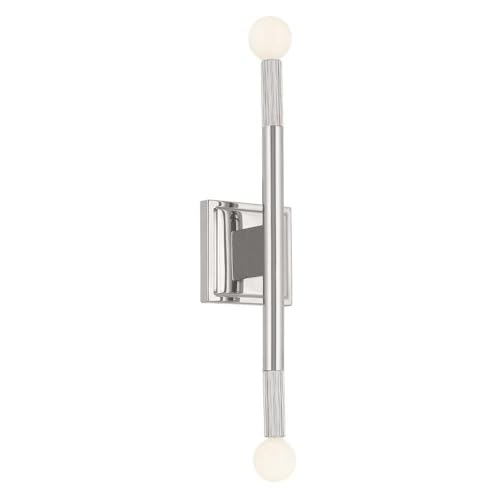 Odensa 17 Inch 2 Light Wall Sconce in Polished Nickel