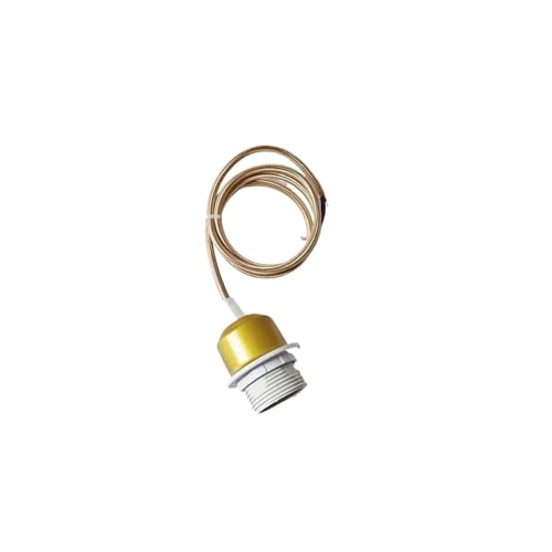 Lamp Holder DIY Vintage E26 E27 Hanging Lamp Holders with Cable Ceiling Lamp Holders Sockets Nordic Half Teeth Lampshade Base for Pendant lamp