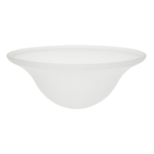 25007-64-1 Replacement Frosted Glass shade for Flush Mount or Semi-Flush Mount, 1/2" Central Hole,12-7/8" Diameter x 5" Height