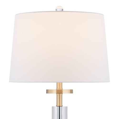 Alfred 30 1 2" Large Table Lamp Set of 2 Soft Brass Crystal Column (2 Count)