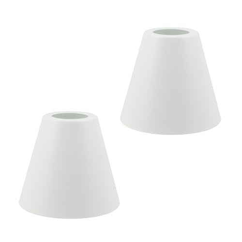 2PCS White Barrel Metal Lampshade (2 Count)