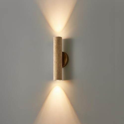 Natural Yellow Cave Stone Wall Sconce