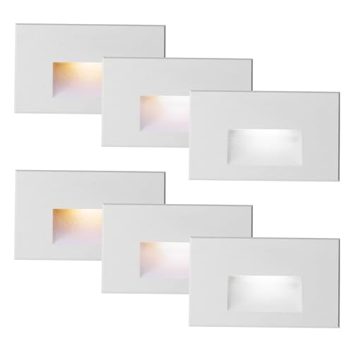 Step Lights Outdoor Indoor Stair Light LED 120V Dimmable 3CCT 6PACK (6 Count)