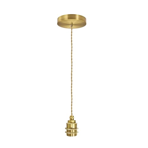 1 Light Mini Gold Pendant Light Kit Ceiling Mount