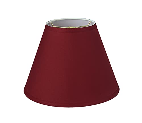 32632A Transitional Empire Shape Spider Construction Lamp Shade in Blood Red
