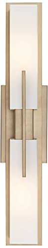 Midtown 23 1 2" Wide Burnished Brass Modern Bath Wall 2