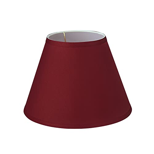 58904A Transitional Hardback Empire Shape UNO Construction Lamp Shade in Red