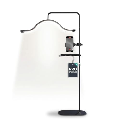 Half Moon Lash Light with Phone Holder for Filming & Content Creation