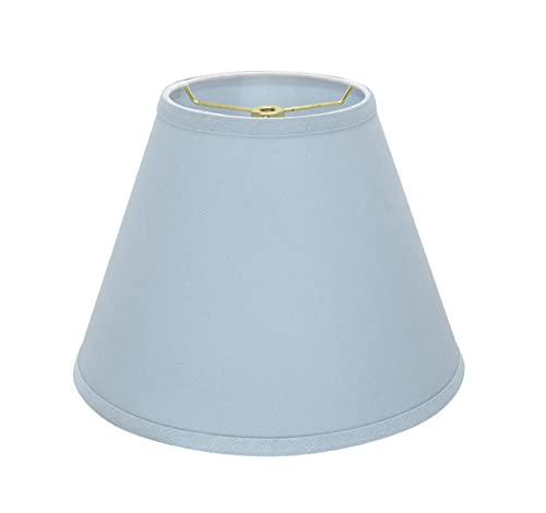 32196A Transitional Empire Shape Spider Construction Lamp Shade in Light Blue