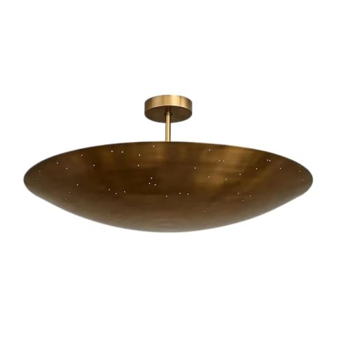 Mid Century Modern Brass Ceiling Light Fixture