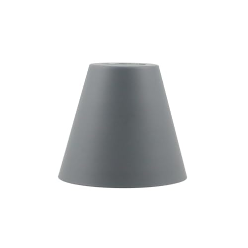 2PCS Grey Barrel Metal Lampshade (2 Count)