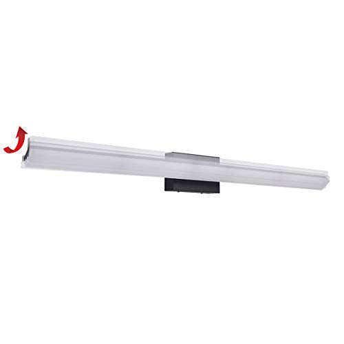 48in Modern LED Vanity Lights for Bathroom Black