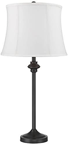 Lynn 26" Tall Buffet Table Lamps Set of 2 Bronze Brown White Dark (2 Count)