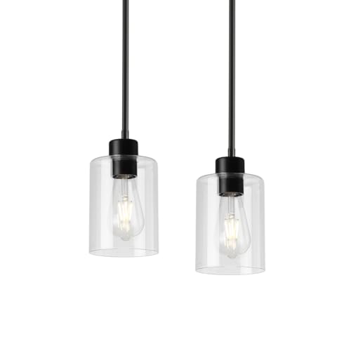 Black Pendant Lights Kitchen Island (2 Count)