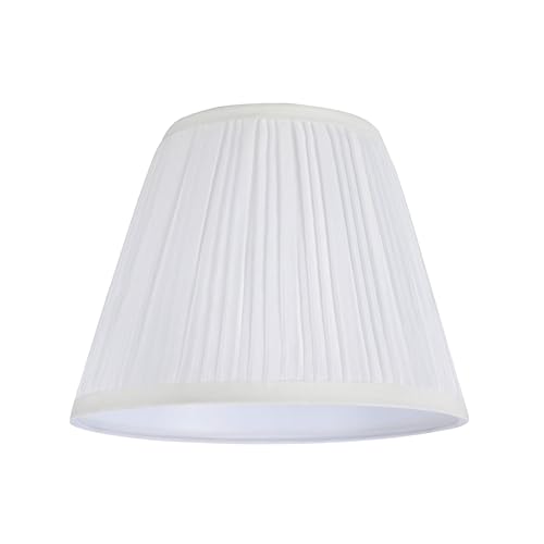 32006A Transitional Hardback Empire Shape Spider Construction Lamp Shade in Pleated White