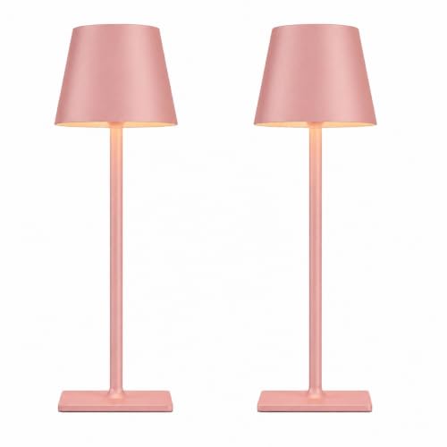 Pink Cordless Table Lamps (2 Count)