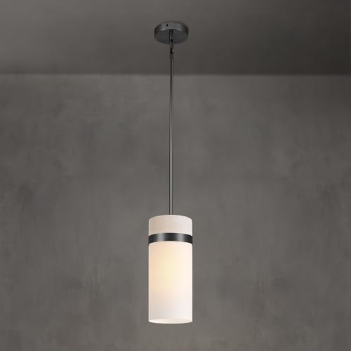 Hand Blown Frosted Glass Pendant Light
