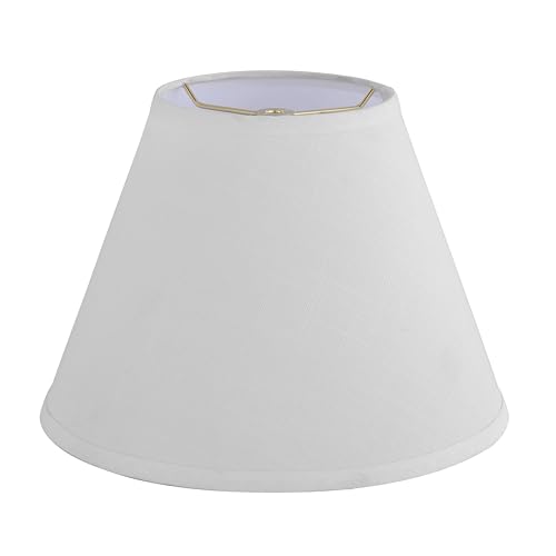 32634A Transitional Empire Shape Spider Construction Lamp Shade in Pearl