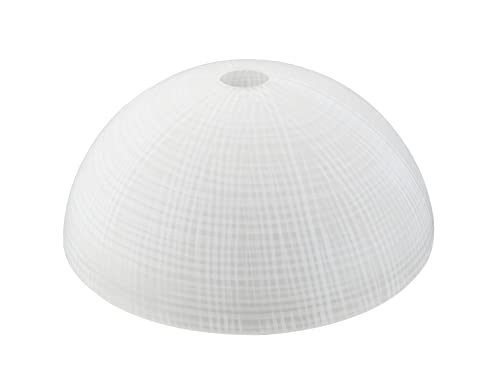 23516-11, Frosted/Fabric Painted Replacement Glass Shade for Medium Base Socket Torchiere Lamp, Swag Lamp and Pendant, 13" Diameter x 5-3/4" High., 13" x 5-3/4"