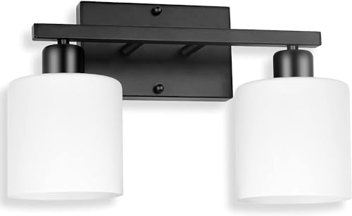 Black Bathroom Light Fixtures Over Mirror